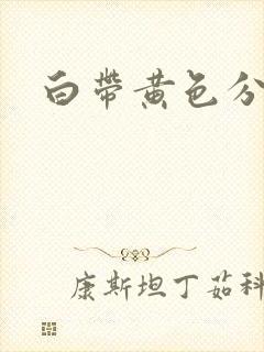 白带黄色分泌物