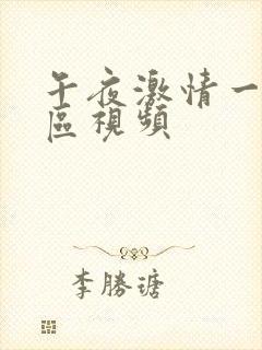 午夜激情一区二区视频