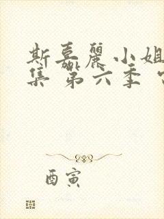 斯嘉丽小姐探案集 第六季 电视剧