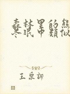 森林里的熊先生冬眠中类似的动漫