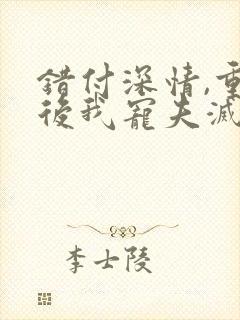 错付深情,重生后我宠夫灭渣