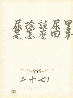 尿检说尿里有血是怎么回事封面