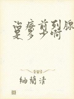 治疗前列腺费用是多少啊