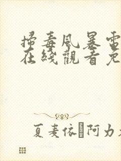 扫毒风暴电视剧在线观看免费完整版