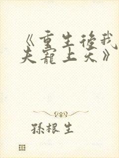 《重生后我把丈夫宠上天》封面