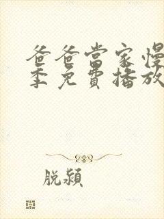 爸爸当家慢享记季免费播放