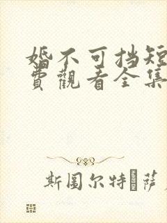 婚不可挡短剧免费观看全集