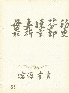 母妻晓芬的小说最新章节更新