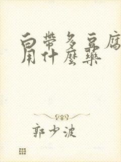 白带多豆腐渣状用什么药