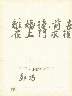 离婚后,前夫连夜上门求复婚 全本封面