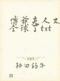 傅爷夫人又惊艳全球了txt