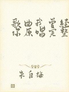 歌曲我曾经等过你原唱完整版