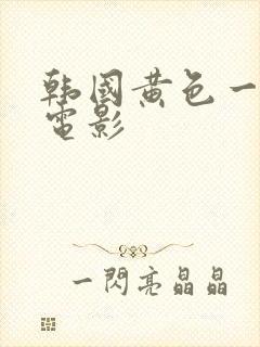 韩国黄色一级片电影