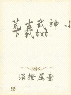 荒古武神 小说下载txt封面