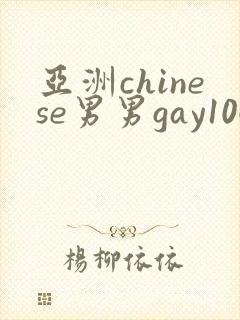 亚洲chinese男男gay1069
