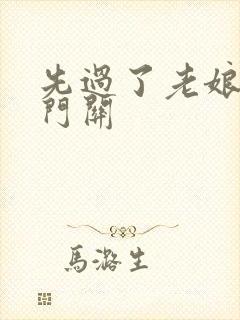 先过了老娘的玉门关封面