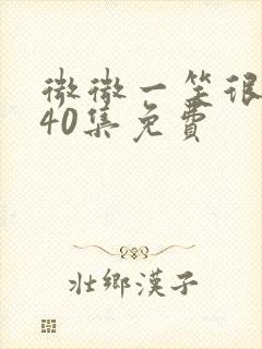 微微一笑很倾城40集免费