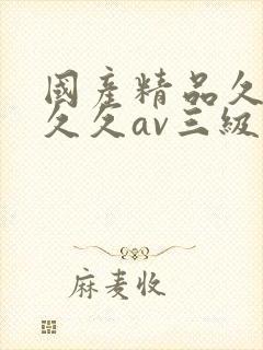 国产精品久久久久久av三级