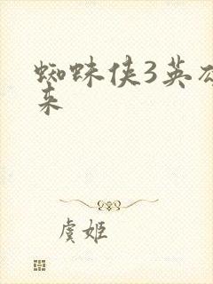 蜘蛛侠3英雄归来