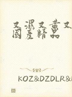 又湿又黄又刺激国产精品封面