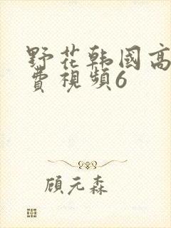 野花韩国高清免费视频6封面