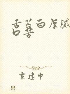 舌苔白厚腻口干口苦