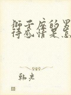 狮子座的男生对待感情是怎么样的