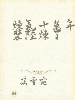 炼气十万年谁把裴陆炼了封面