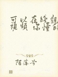 可以在线观看的视频 你懂的