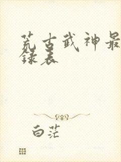 荒古武神最新目录表