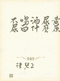 不喝酒尿黄喝酒尿白什么原因