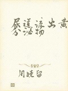 尿道流出黄脓状分泌物