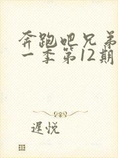 奔跑吧兄弟第十一季第12期免费观看封面