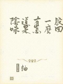 阴道有一股腥臭味是怎么回事封面