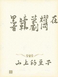 黑暗荣耀在线观看韩剧网