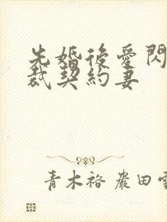 先婚后爱闪婚总裁契约妻