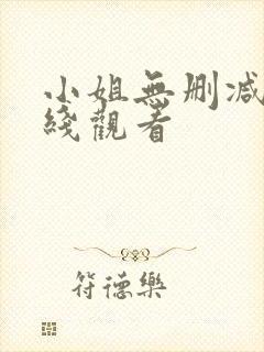 小姐无删减版在线观看