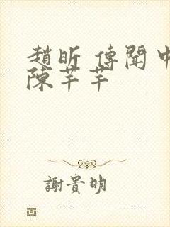 赵昕 传闻中的陈芊芊