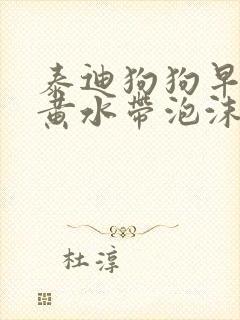 泰迪狗狗早上吐黄水带泡沫封面