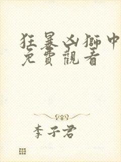 狂暴凶狮中文版免费观看封面