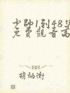 少帅1到48集免费观看高清封面