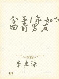 分手1年如何挽回前男友