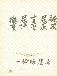 撒尿有尿骚味太重什么原因