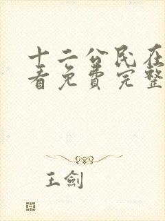 十二公民在线观看免费完整版封面