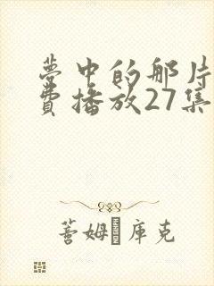 梦中的那片海免费播放27集封面