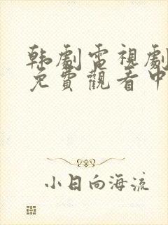 韩剧电视剧全集免费观看中文封面