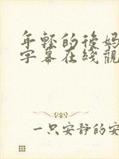 年轻的后妈中文字幕在线观看