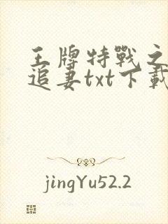 王牌特战之权少追妻txt下载