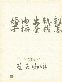 婚内出轨离婚孩子抚养权怎么认定