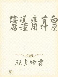 阴道痒有白色豆腐渣用什么药